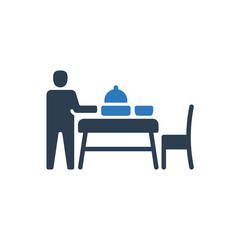 Waiter Food Serve Icon