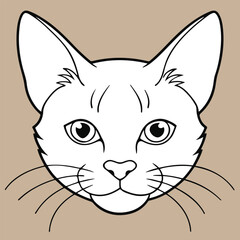 vector cat art free download 