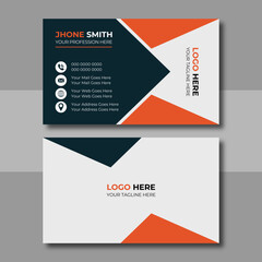 Modern business card design for business and personal use. vector illustration design, print ready and easy to edit
