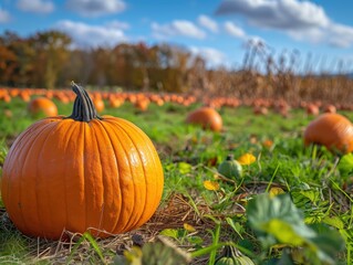 pumpkin on the grass