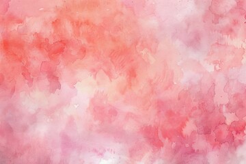 Fototapeta premium Blush Watercolor Background. Simple Soft Pink Pastel Texture for Abstract Painting