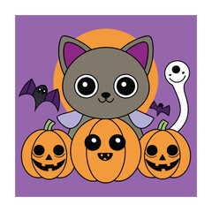 Halloween Background Vector Art Illustration