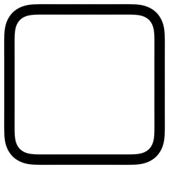 Black square border with curved corners