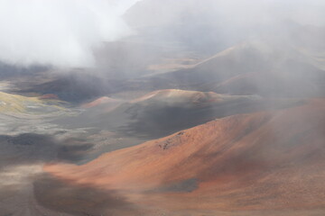 clouds over the mountains