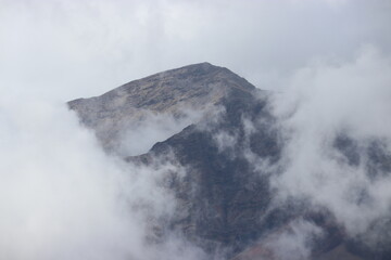 clouds over the mountains