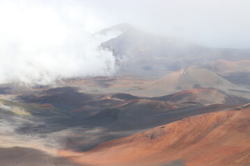 clouds over the mountains
