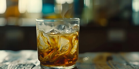 Café Gelado com Creme Giratório