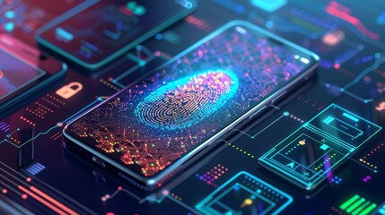 Fototapeta premium Cybersecurity Vulnerability Detection in a Virtual Digital Environment