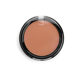 Compact powder on white background