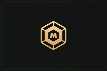 M Letter Trademark Brand Logo