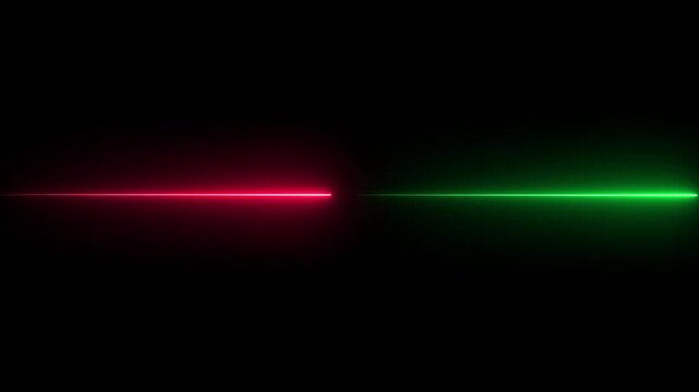 Neon line colorful animation in blac backround