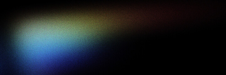 Abstract gradient light transition on a dark background, showcasing a smooth blend of colors from blue to yellow, perfect for modern design projects.