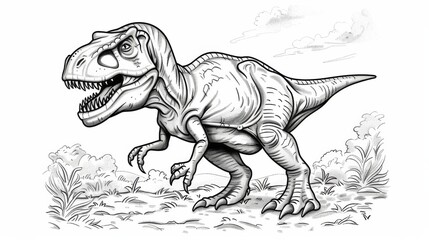 Obraz premium animal coloring page, black and white coloring page