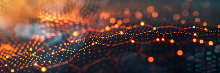 Digital Abstract Network Data Visualization