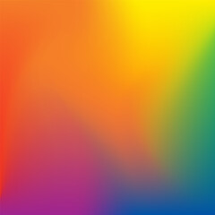 Creative abstract mesh gradient  rainbow colors background. Complex gradient of different colors, square image. Colorful gay pride month, peace flag. Vector illustration. EPS 10
