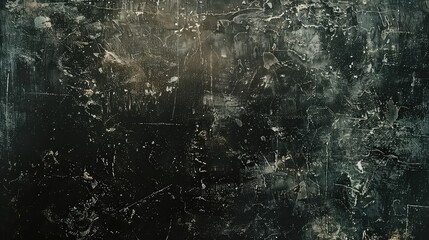 Dark textured grunge background with white paint splatters