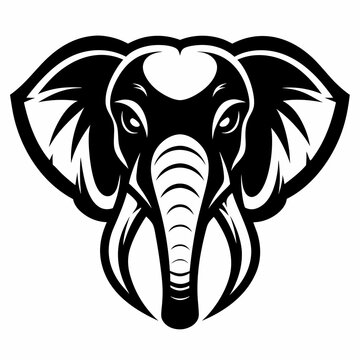 recommend clip art: elephant isolated on white background