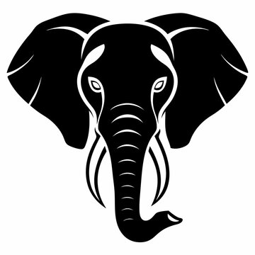 recommend clip art: elephant isolated on white background