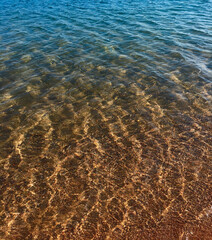 Clear sea, summer vacation at sea.