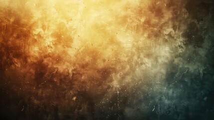 Fototapeta premium Grunge texture background in shades of brown and yellow with distressed weathered details