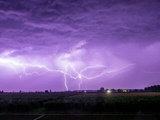 lightning in the city