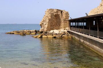 Akko Israel 05/26/1924. Ancient city - port on the shores of the Mediterranean Sea