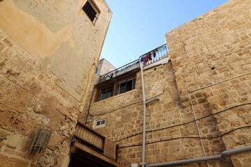 Akko Israel 05/26/1924. Ancient city - port on the shores of the Mediterranean Sea
