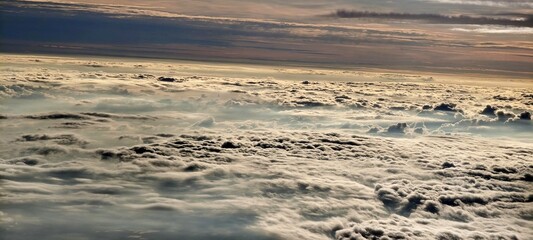 Wolkendecke in der Draufsicht