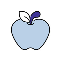 Apple icon design with white background stock illustration