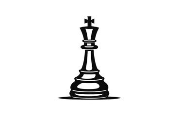 Chess silhouette vector clipart drawing illustration
