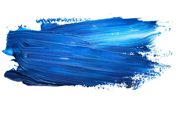 Fototapeta premium Blue Paint Brushstroke PNG Transparency Isolated Art