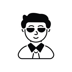 Teacher icon design with white background stock illustration