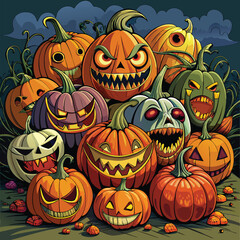 Halloween background pumpkin