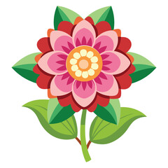 Flower vector illustration decorative natural design elements