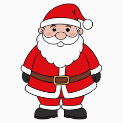 full santa claus white background