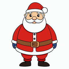 full santa claus white background