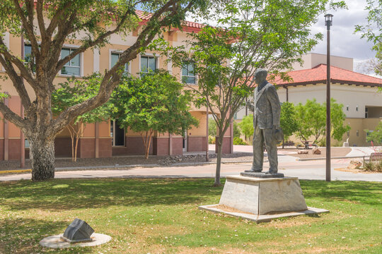 Hugh M. Milton II Statue at New Mexico State University