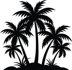 Fototapeta premium Palm tree vector illustration