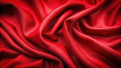 Obraz premium Vibrant red canvas background with subtle texture, gentle folds, and soft creases, providing a warm and dynamic surface for creative designs and artistic expressions.