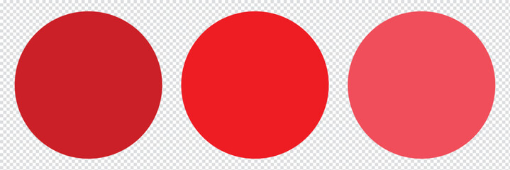 Red circle vector icon. Red round isolated symbol. Red circle vector icon. Red round isolated symbol. Ban Sign. Prohibition icon transparent grid background. red circle.