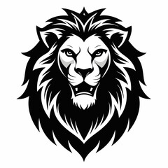 Modern lion angry head vector