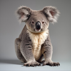 Fototapeta premium A full-body photo of a koala