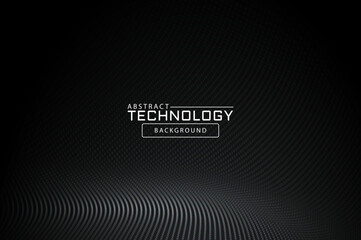 Black 3D vector hexagonal technology abstract background. Abstract modern technology