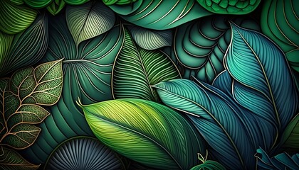 background with leaves