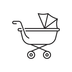 Baby shower Icons. Simple line art style icons pack. Vector illustration