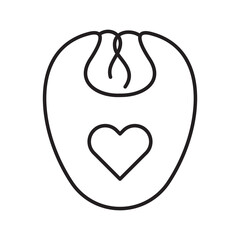 Baby shower Icons. Simple line art style icons pack. Vector illustration