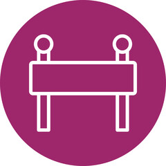 Barricade Vector Line White Circles Multicolors