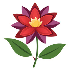 Flower vector illustration decorative natural design elements