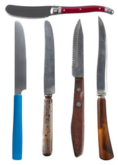 Vintage knives ustencils collection - Ready to use Premium PNG Cutout Isolated image