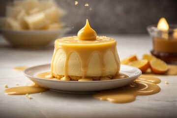 Pouding chômeur: A dessert originating from Quebec, consisting of a cake or dough topped with a sweet, buttery sauce.

